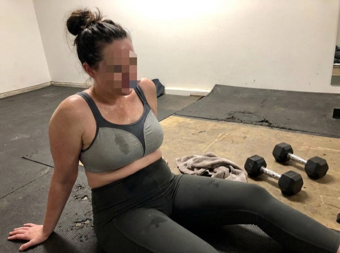 Erschöpft und geschlagen nach einem intensiven Training.